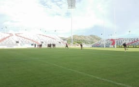 Penrith train on the new National Football Stadium in Port Moresby