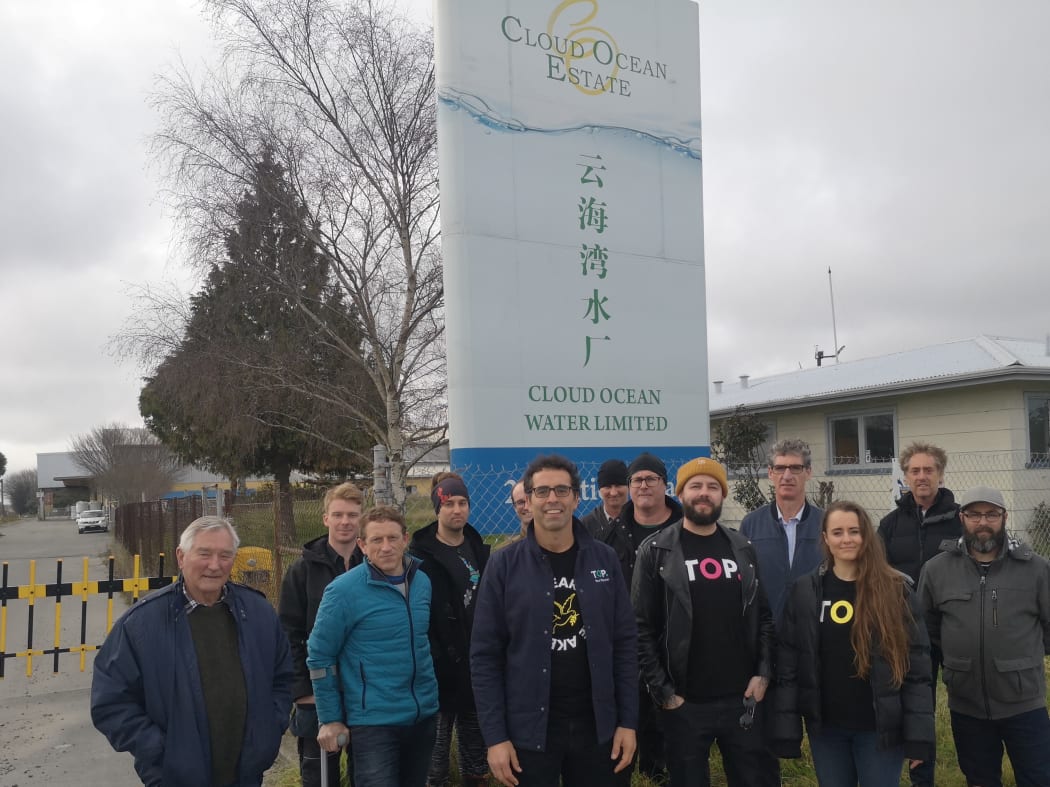 TOP freshwater policy launch at Cloud Ocean water bottling plant near Christchurch.