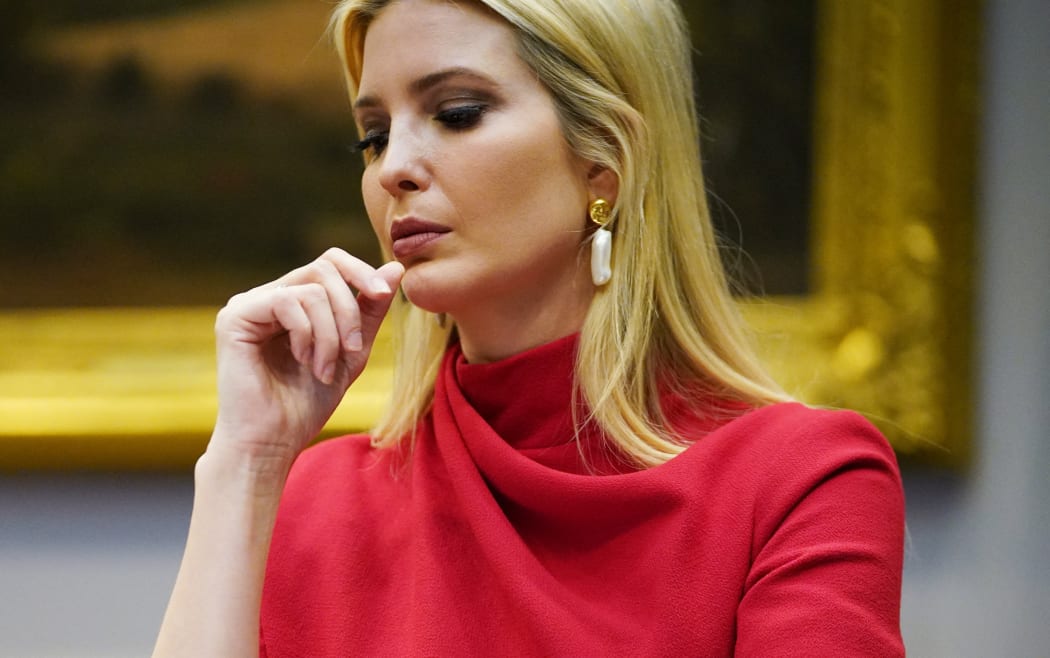 Ivanka Trump attends a meeting at the White House on 7 April, 2020.