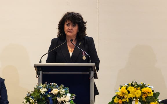 Casey Costello speaks at Police Remembrance Day