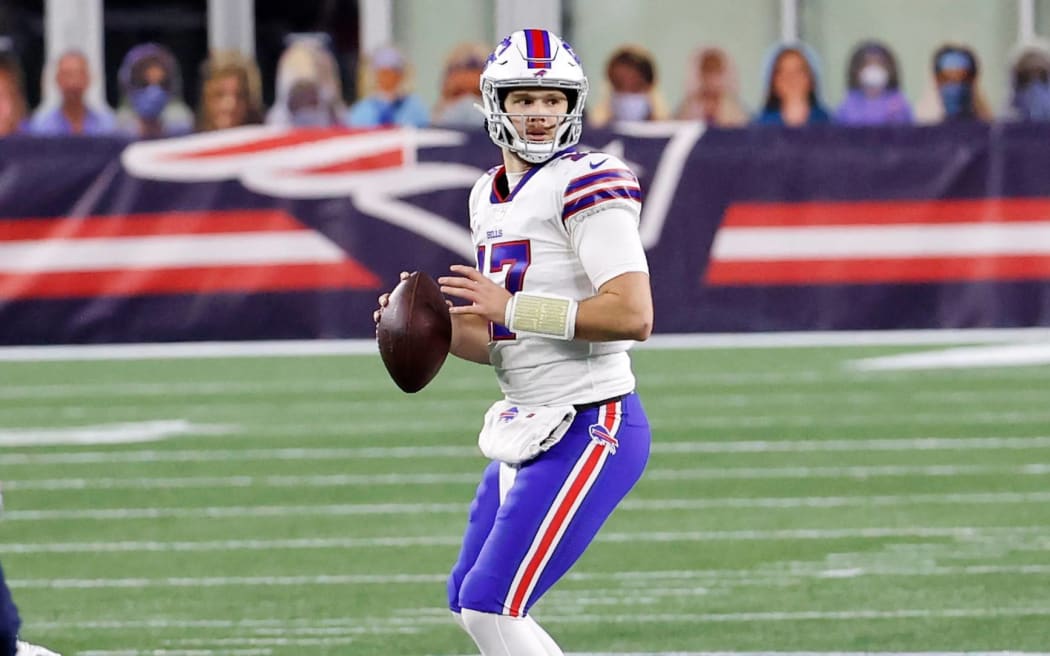 Quarterback Josh Allen in action for Buffalo Bills.