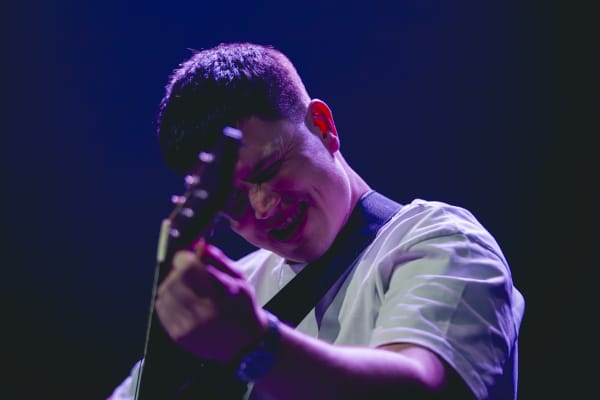 Lewis Capaldi performs in Christchurch, 2025.