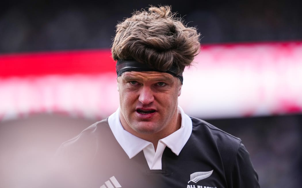 All Blacks captain Scott Barrett v Ireland, Chicago, 2025.
