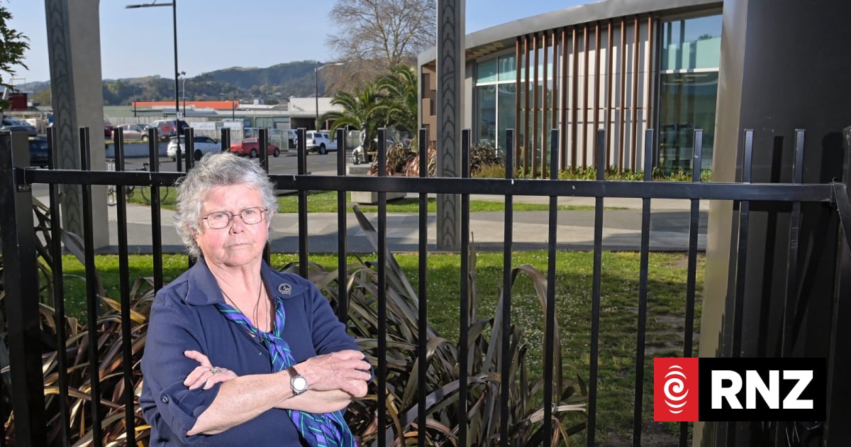Gisborne library patrons lash out at 'threatening' new fence | RNZ