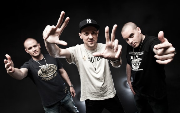 Hilltop Hoods from left: Pressure, Suffa, DJ Debris.