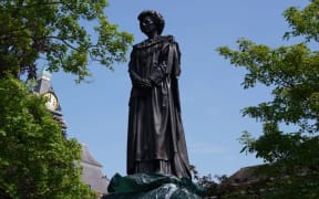 A statue of Margaret Thatcher in Grantham