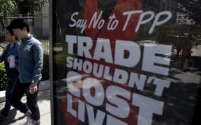 TPP opponents in the United States have mounted campaigns including ads on the streets of Washington, DC.