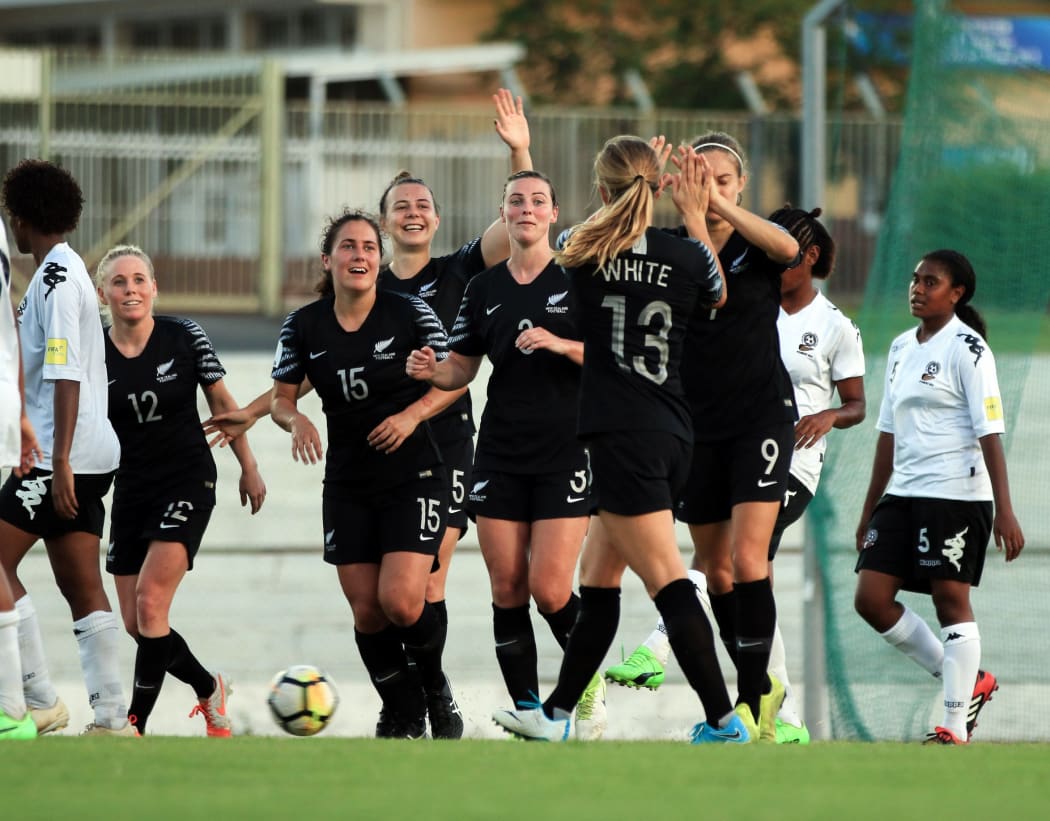 The Football Ferns scored 10 unanswered goals against Fiji.