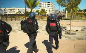 French gendarmes deployed in Dumbéa on 24 June 2024 – Photo NC la 1ère