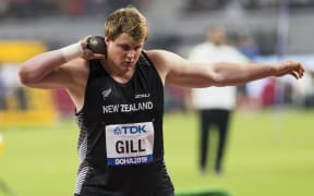 Jacko Gill qualifies for the final in one throw at the World Athletics Championships.  Khalifa International Stadium, Doha, Qatar. 3 October, 2019. Copyright photo: Alisha Lovrich / Athletics New Zealand