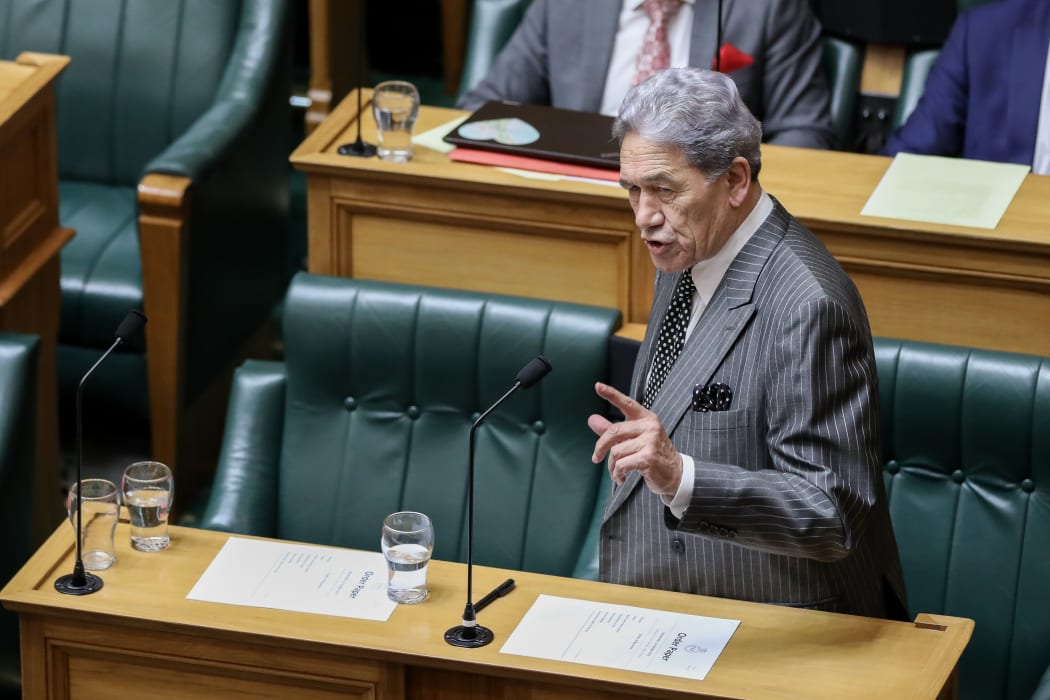 Deputy PM and New Zealand First leader Winston Peters