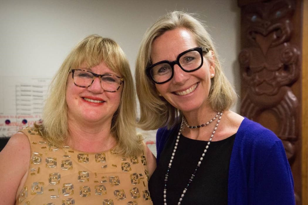 Toronto based serial entrepreneur and founder of SheEO, Vicki Saunders, and the co-founder of My Food Bag, and former Telecom chief executive Theresa Gattung.