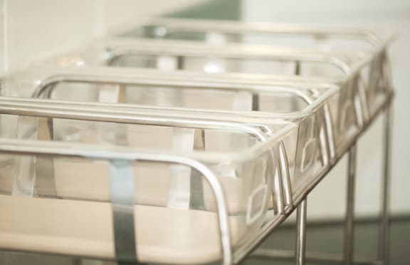 Neo-natal beds in a hospital