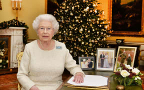 Queen Elizabeth II is pictured after recording her Chistmas Day broadcast to the Commonwealth
