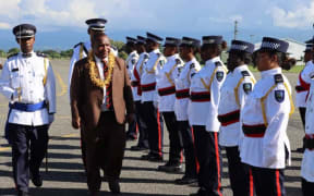 James Marape during his visit to Solomon Islands.