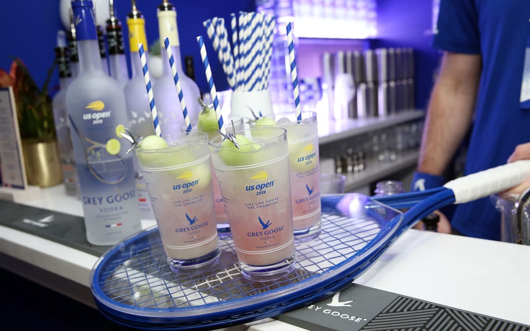 NEW YORK, NEW YORK - SEPTEMBER 02: Grey Goose Honey Deuce cocktails are served as Grey Goose toasts to the 2019 US Open at Arthur Ashe Stadium on September 02, 2019 in New York City.   Monica Schipper/Getty Images for Grey Goose/AFP (Photo by Monica Schipper / GETTY IMAGES NORTH AMERICA / Getty Images via AFP)