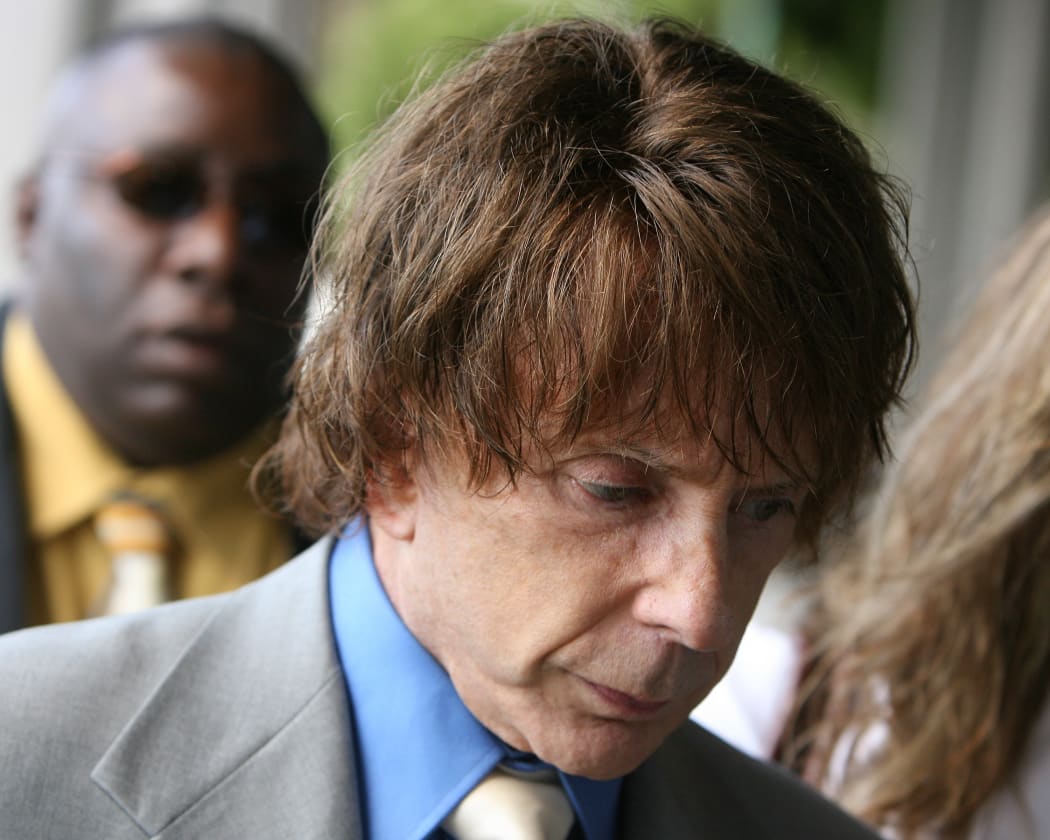 (File photo) Phil Spector arriving for his murder trial at the Los Angeles Superior Court in Los Angeles on September 20, 2007.