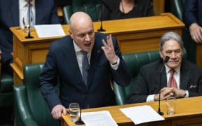 Christopher Luxon during the first debate of the 54th Parliament.