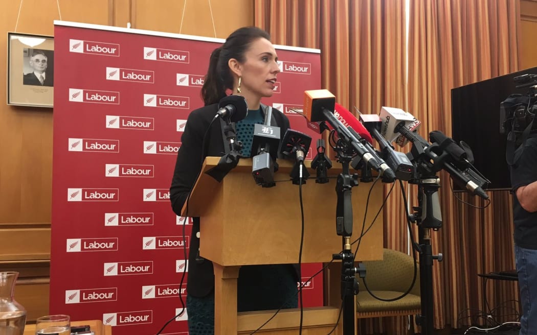 Labour leader Jacinda Ardern reveals the full portfolio line-up.