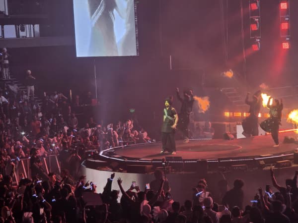 Diljit Dosanjh performs at Auckland's Spark Arena on November 13, 2025.