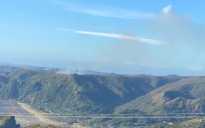 Smoke could be seen from Piha.