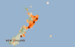 The quake was south of the Kermadec Islands and 700km north of New Zealand