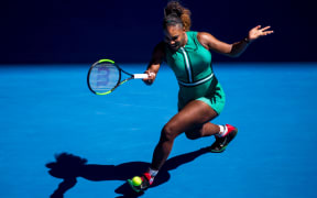 Serena Williams in action in Melbourne.