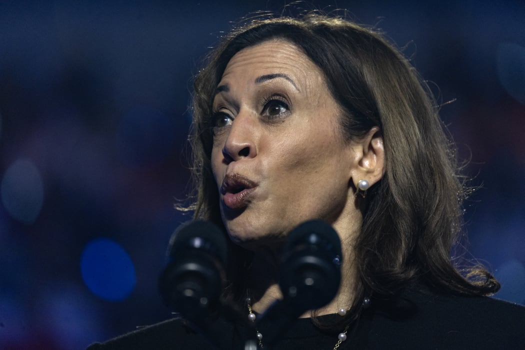 MADISON, WISCONSIN - OCTOBER 30: Democratic presidential nominee, U.S. Vice President Kamala Harris speaks during a campaign rally at the Alliant Energy Center on October 30, 2024 in Madison, Wisconsin. Harris and her opponent, Republican presidential nominee former President Donald Trump, are currently in a dead heat in the swing state.   Scott Olson/Getty Images/AFP (Photo by SCOTT OLSON / GETTY IMAGES NORTH AMERICA / Getty Images via AFP)