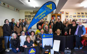 Buller Civil Defence coordinators and volunteers get a run through with the Starlink kit.
