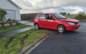 The car was whipped around by the tornado