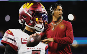 Washington Commanders quarterback Jayden Daniels