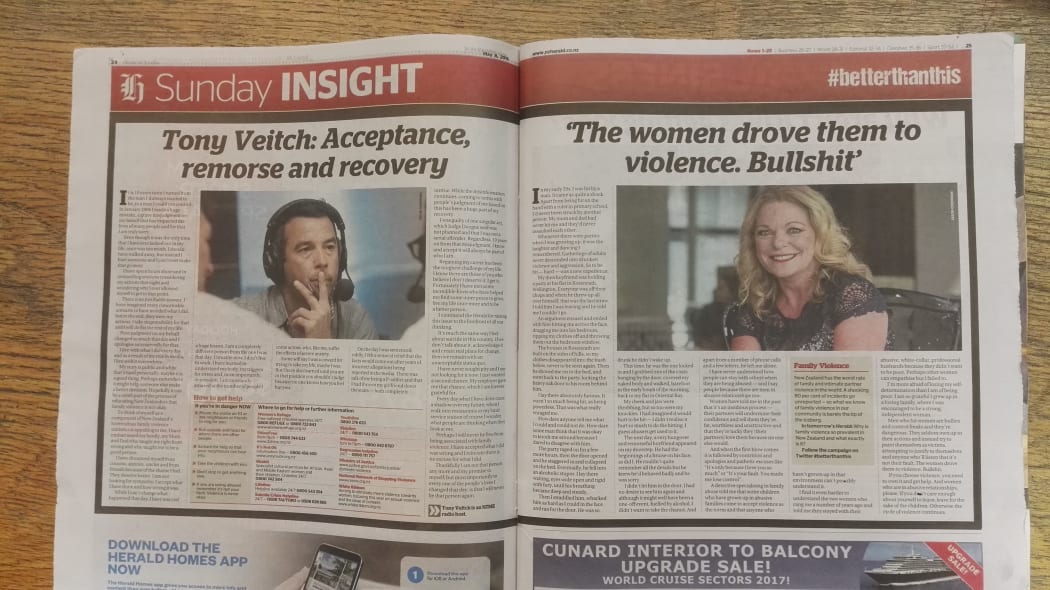 How the controversial Tony Veitch article appeared in the herald on Sunday last weekend.