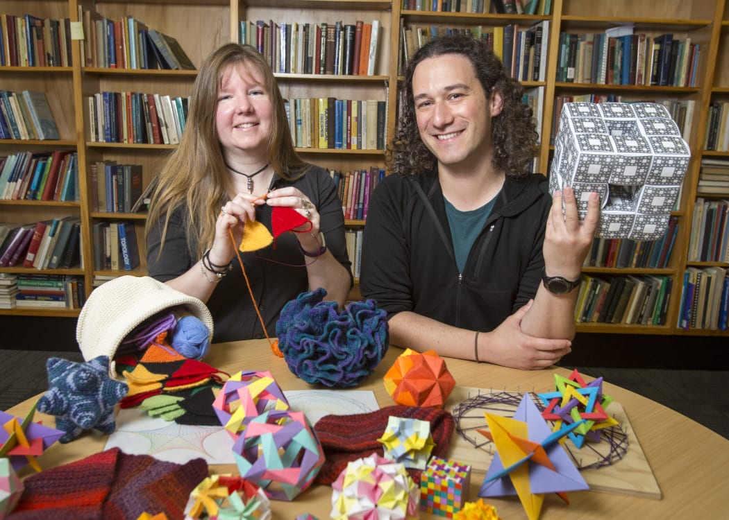 University of Canterbury mathematicians Dr Jeanette McLeod and Dr Phil Wilson are on a mission to bring maths to the masses, through craft.