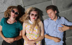 Mermaidens: Lily Paris West, Gussie larkin and Abe Hollingsworth.