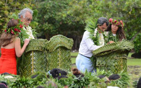 The Polynesian Leaders Group climate change declaration is signed in French Polynesia