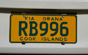 Cooks Islands number plate