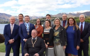 The new Queenstown Lakes District councillors and mayor in October 2022 after the recent local elections.