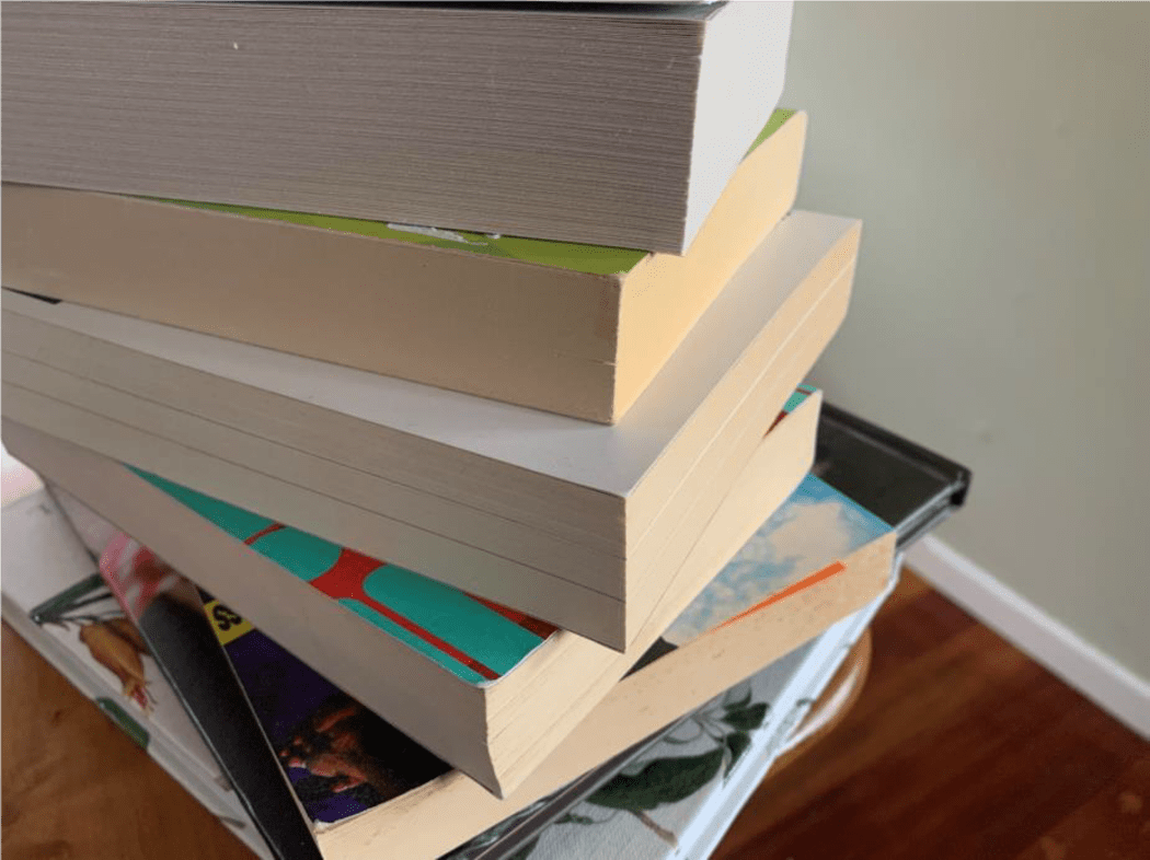 pile of books