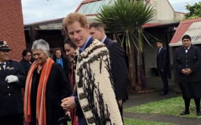 Prince Harry at Putiki.