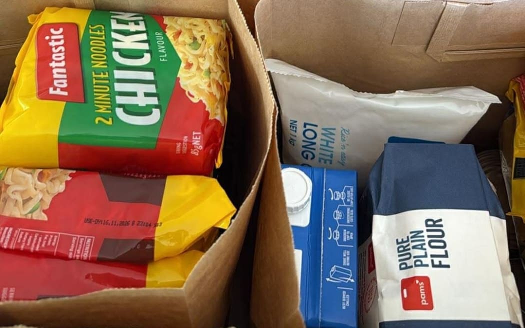 Kai parcels being made up and delivered to all Horoera residents.