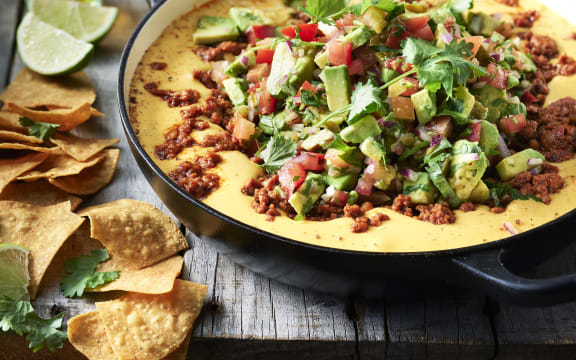 Chorizo loaded Queso