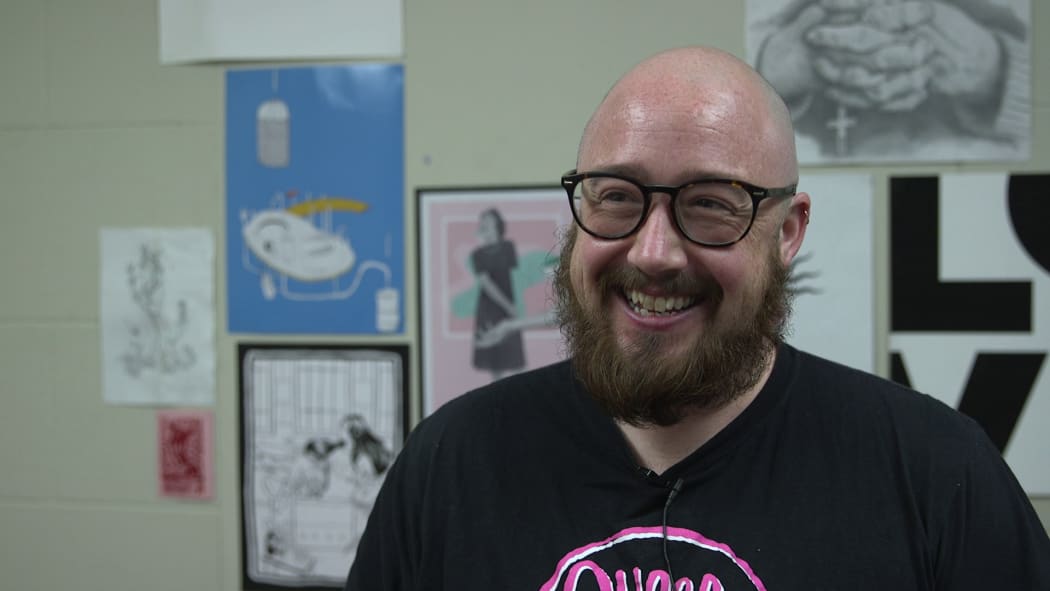 Comic artist Sam Orchard.