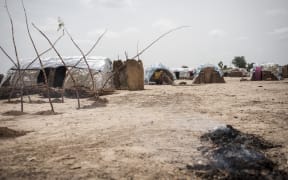 An informal settlement, near the Maiduguri capital of Borno, for people displaced by Boko Haram.