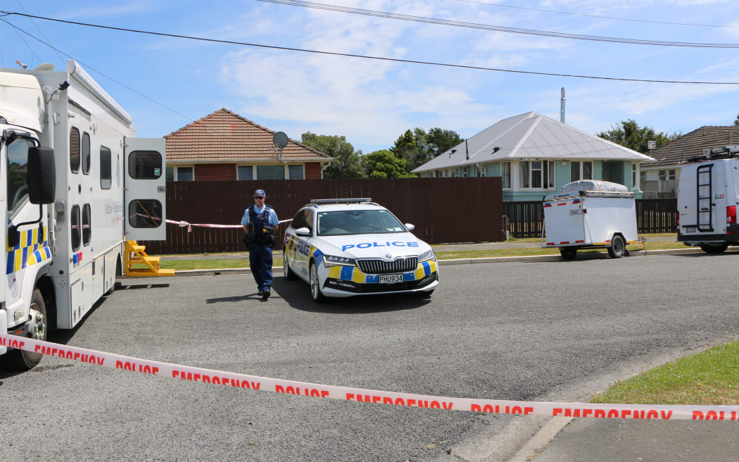 Carisbrooke Street in the Christchurch suburb of Aranui remains cordoned off.