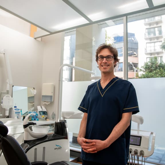 Dentist and clarinettist, Dr André Nowicki