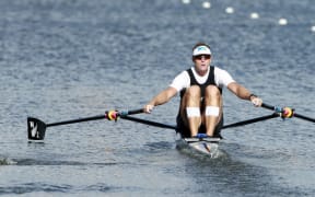New Zealand rower Mahe Drysdale at the 2014 world rowing championships