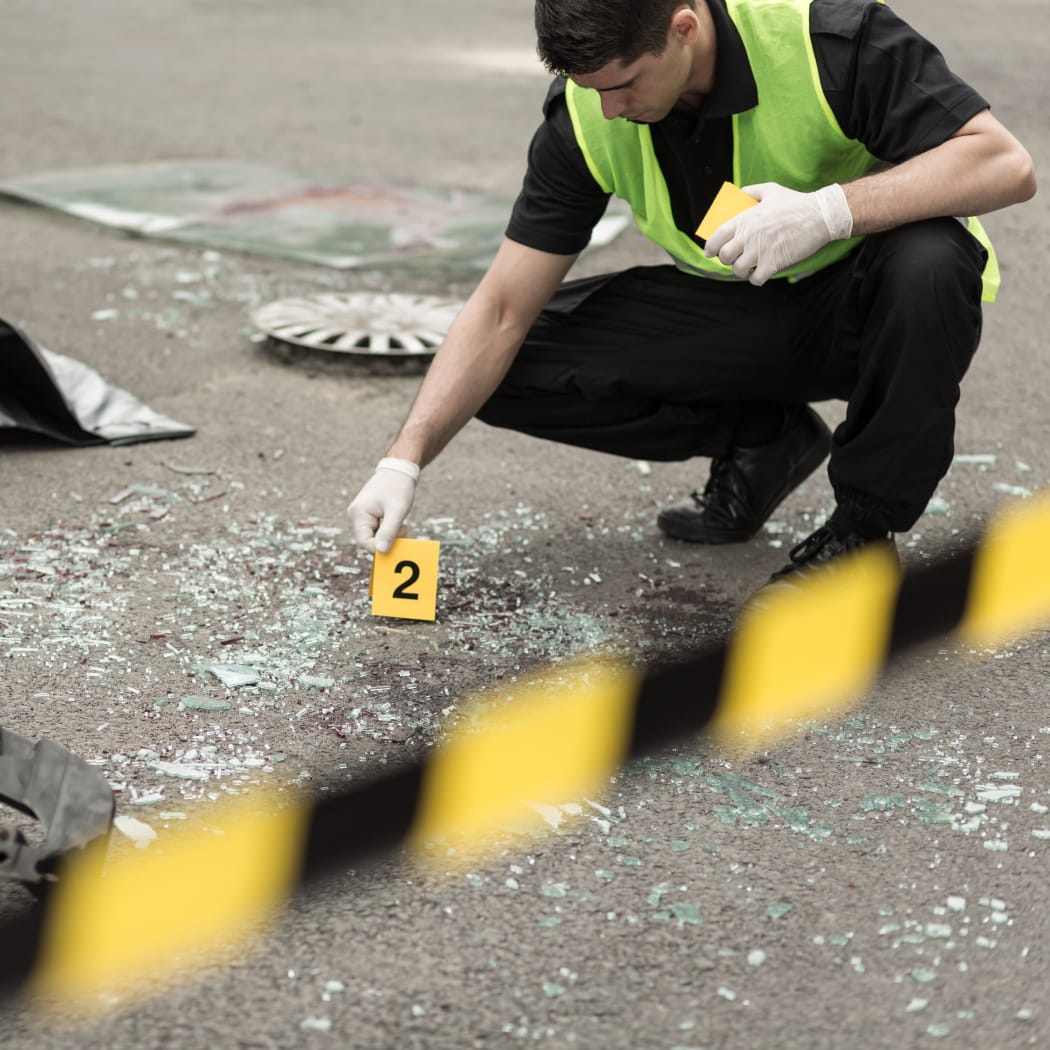 Policeman during investigation at road accident area. (File photo)