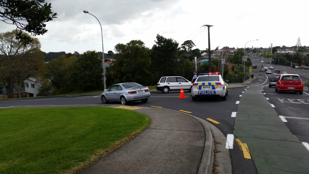 Police attend today's callout on Auckland's North Shore.