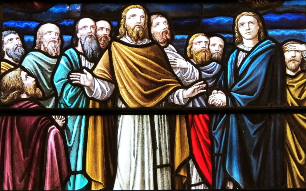 Stained glass at St Patrick's Cathedral