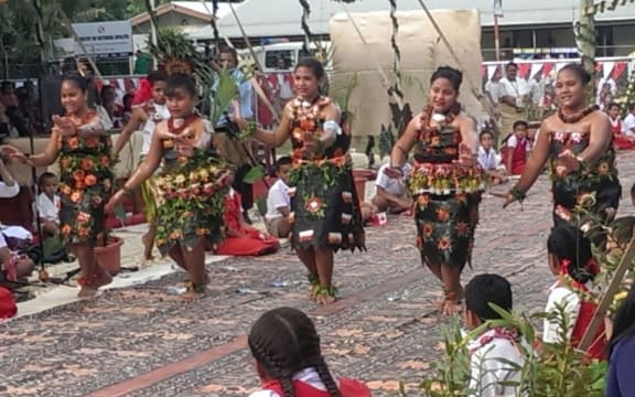 School children from Tonga's Nuku'alofa Primary School.